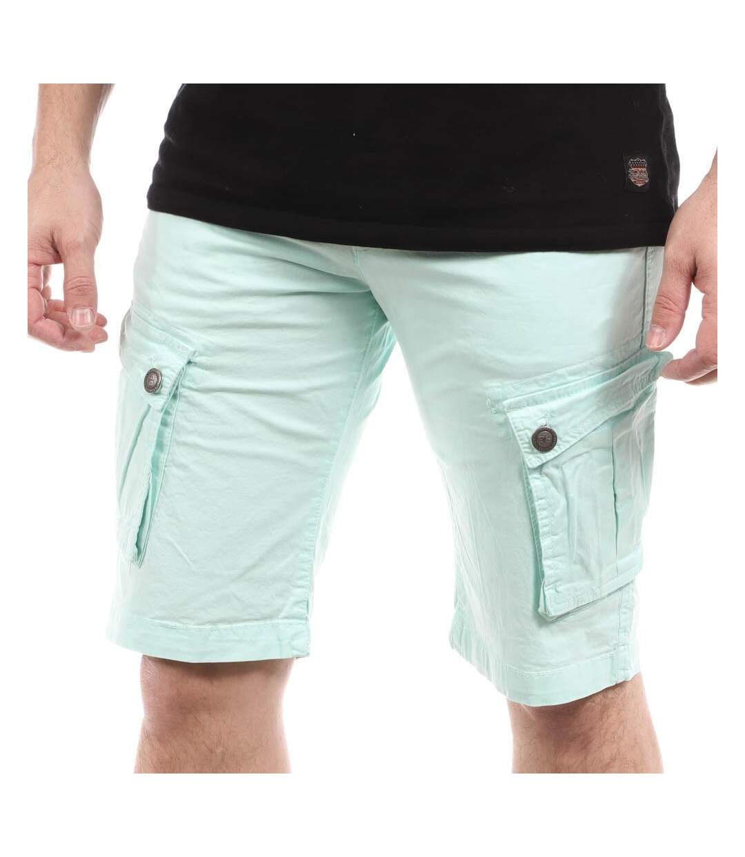 Bermuda Cargo Turquoise Homme Paname Brothers Betty - L-1