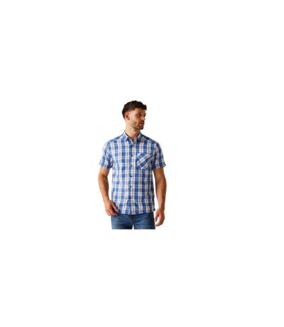 Chemise Mindano Homme Blanc Bleu Olympien Regatta