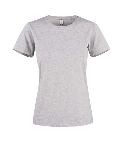 Clique Womens/Ladies Premium Melange T-Shirt (Grey Melange) - UTUB246