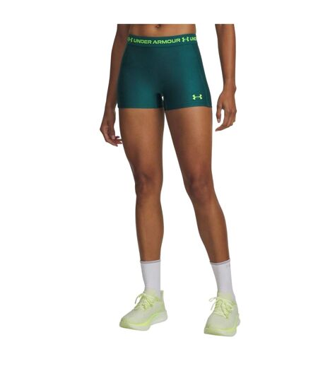 Womens/ladies Heatgear Shorts Green Heather Green Under Armour