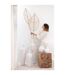 Vase Déco en Ciment Lauwra 100cm Blanc-5