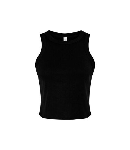 Bella + Canvas Womens/Ladies Micro-Rib Racer Tank Top (Solid Black) - UTPC6974