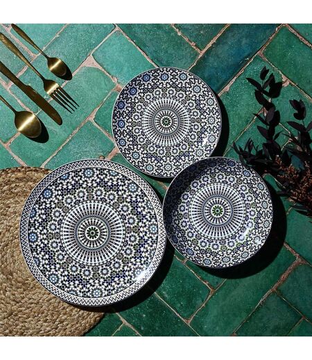 Lot de 6 Assiettes Creuses Sana 20cm Multicolore