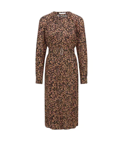 Robe Dibanora2 Femme Noir Marron Boss