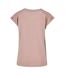 T-shirt Femme Rose Pâle Build Your Brand-2