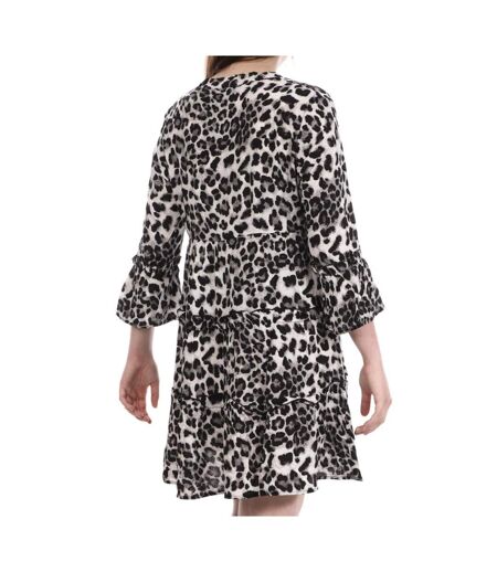 Robe Léopard Grise Femme Vero Moda Easy - S