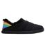 Womens/ladies Ezra Classic Slippers Black Toms-3