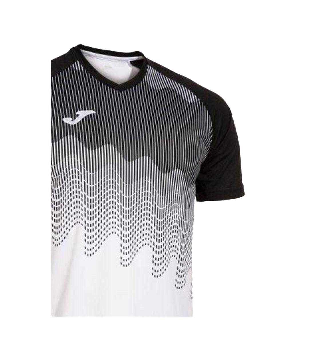 Mens Tiger Vii T-shirt White Black Joma-3