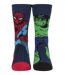 Mens Hulk Socks | Heat Holders Lite | Novelty Marvel Thermal Socks for Winter
