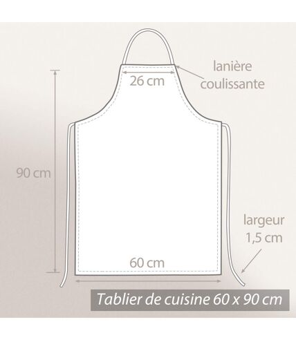 Tablier de cuisine coton OTON