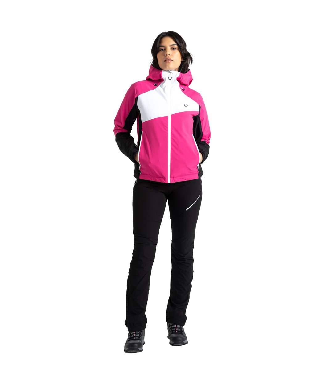 Blouson De Ski Excalibar Femme Rose Bonbon Noir Dare 2B-1
