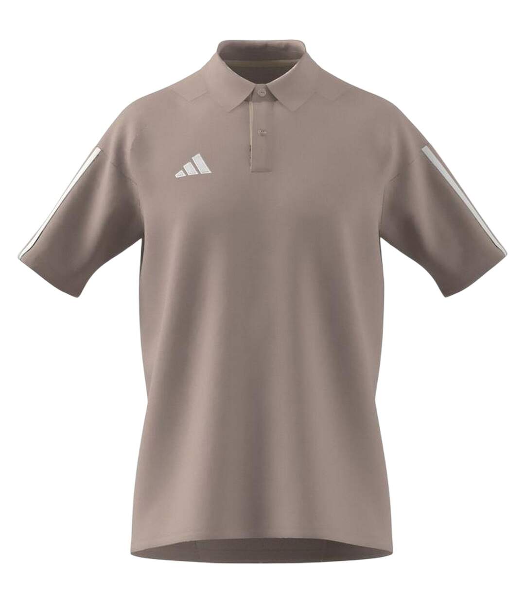 Polo Motif/style 3 Rayures Homme Marron Adidas-1