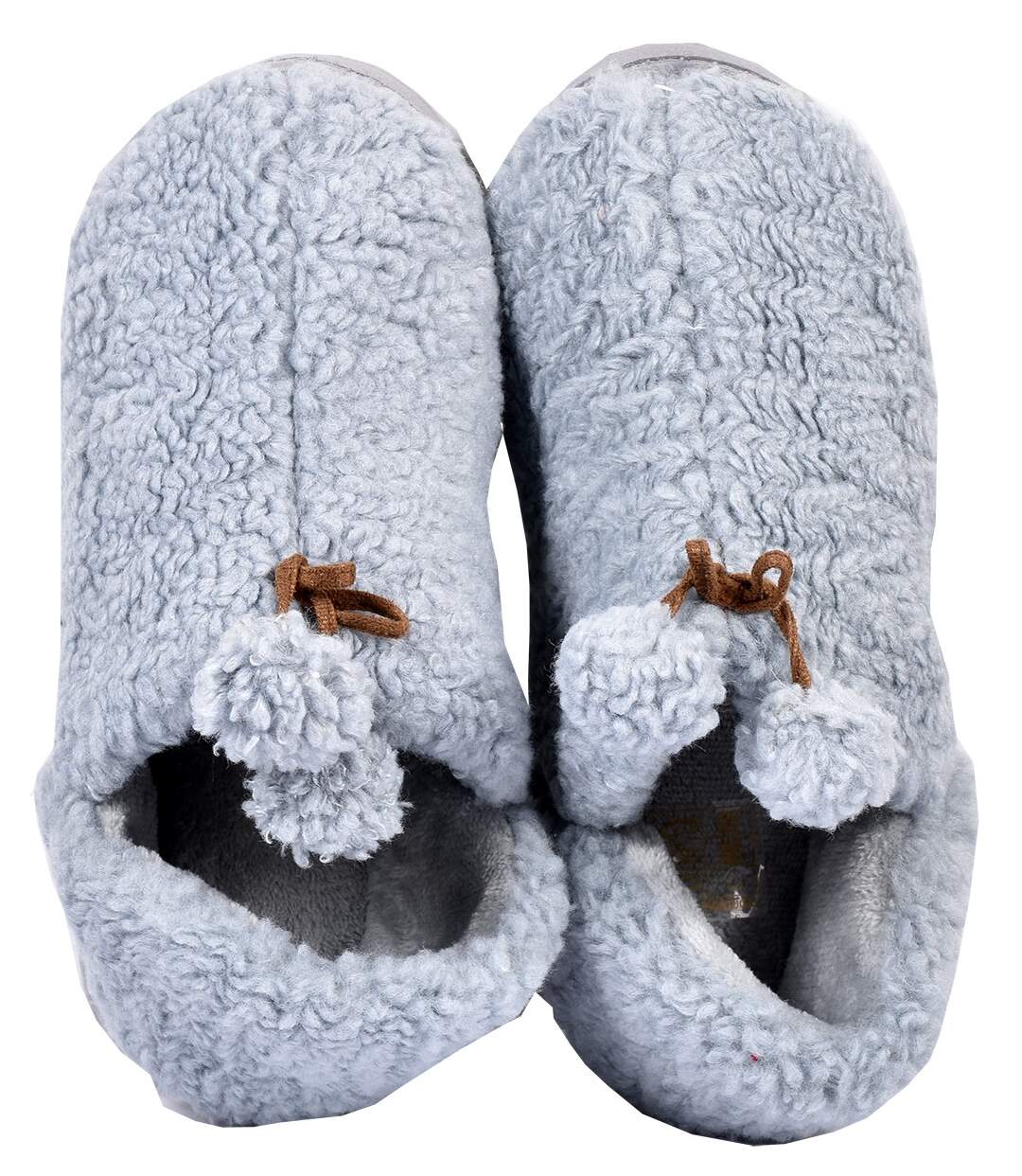 PANTOUFLE Femme Chausson COCOONING PD7195 GRIS-3