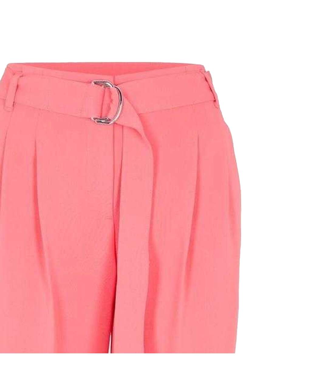Womens/ladies Tapiah Plain Straight Trousers Bright Pink Boss-3