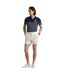 Mens Striped Polo Shirt Navy Ralph Lauren-1