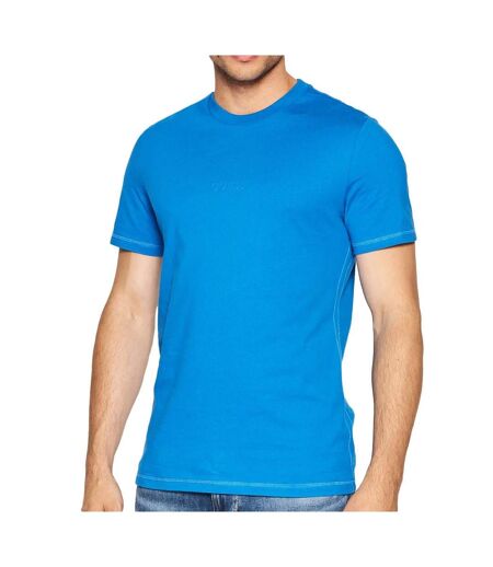 T-shirt Bleu Homme Guess Aidy - S