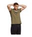 T-shirt Style Logo Brodé Essentials Linear Homme Marron Adidas-4