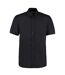 Chemise À Boutons Manches Courtes Workforce Homme Noir Kustom Kit-2