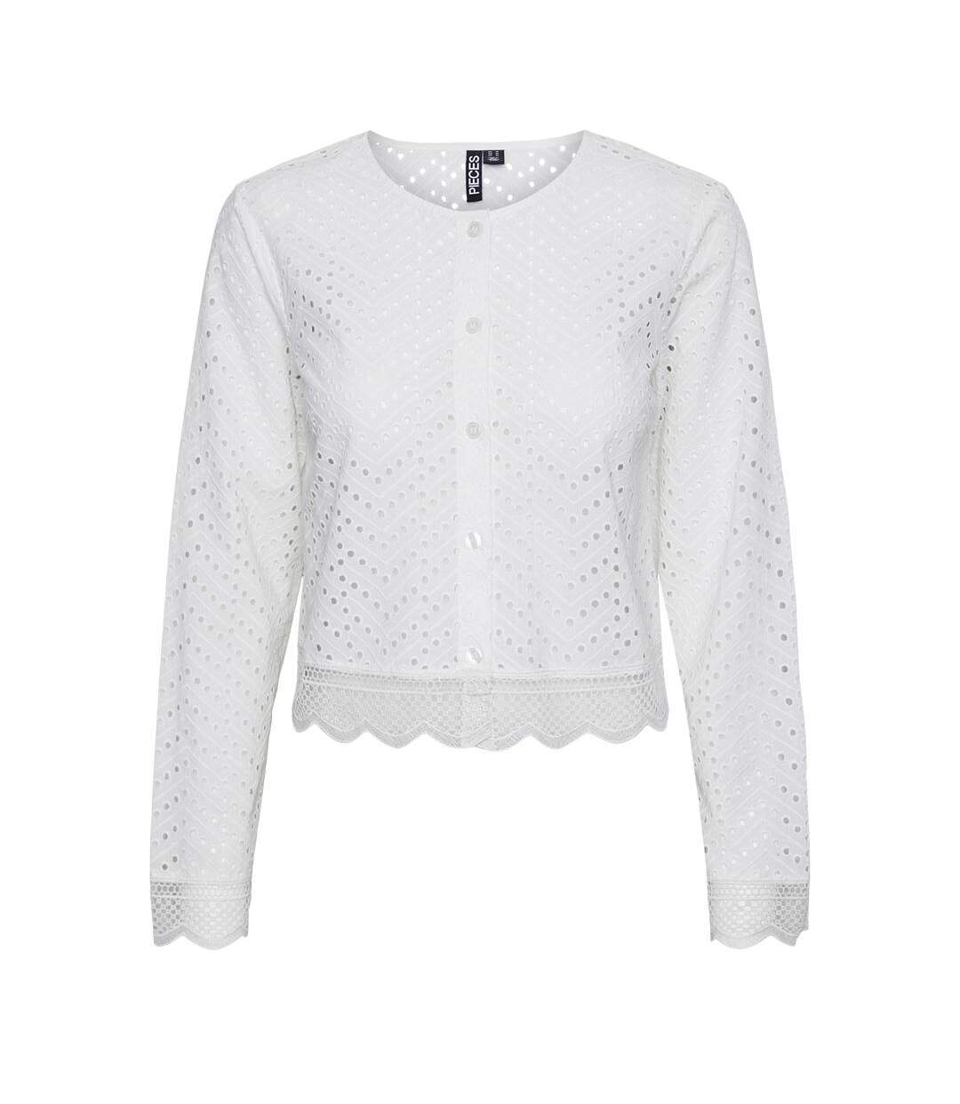 Blouse blanche femme pieces narisma-1