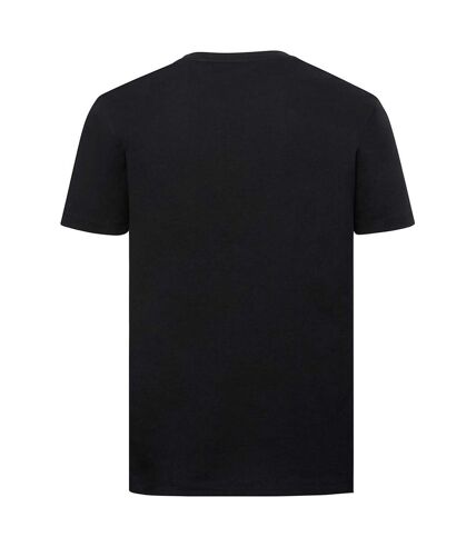 Mens pure organic short-sleeved t-shirt black Russell