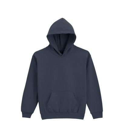 Sweat à capuche enfant gris foncé chiné Gildan