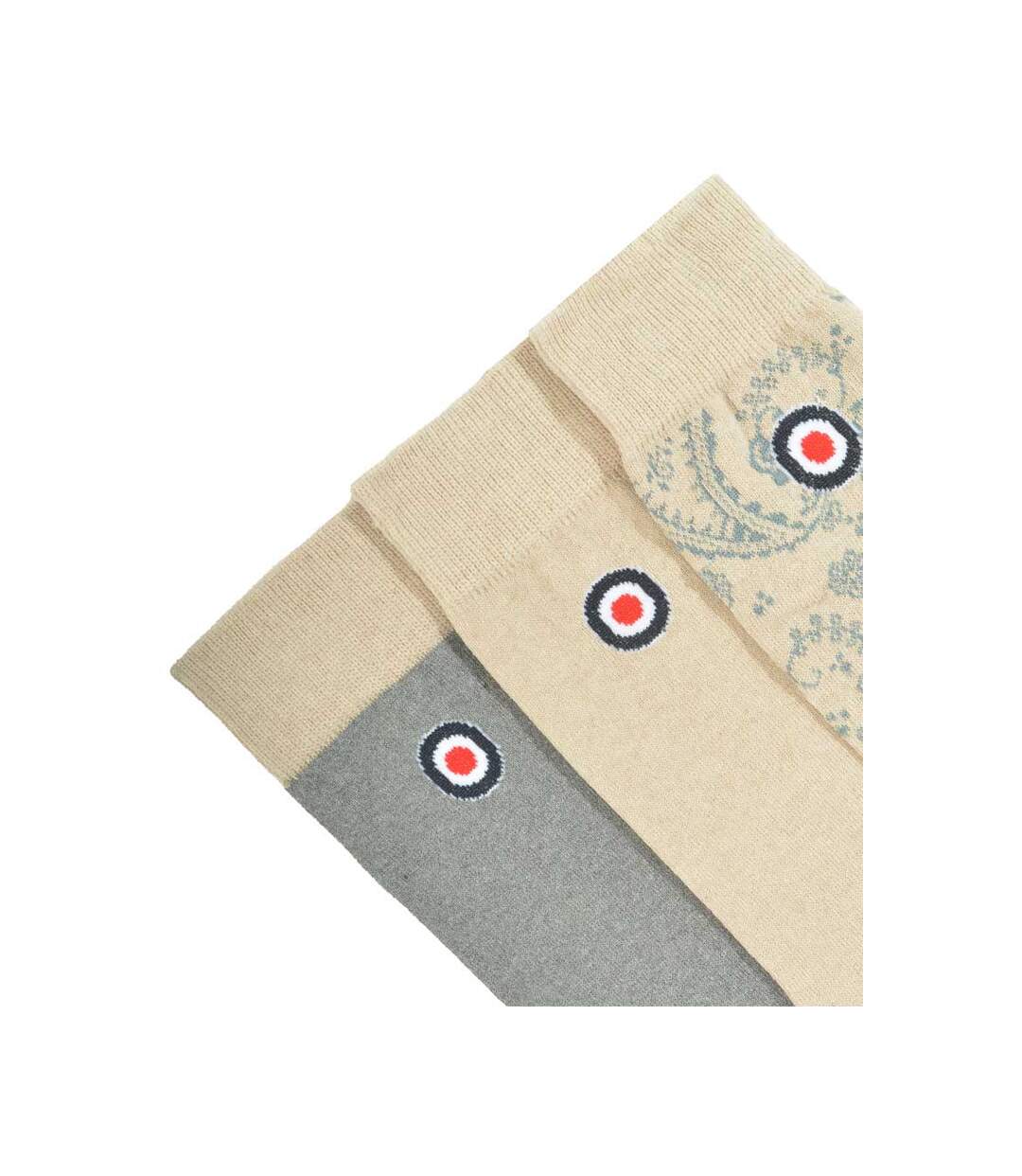 Pack Of 3  Mens Paisley Socks  Iron Stone Lambretta-2