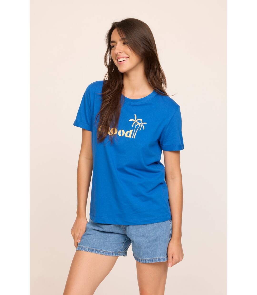 T-shirt ACOBO Bleu roi-3
