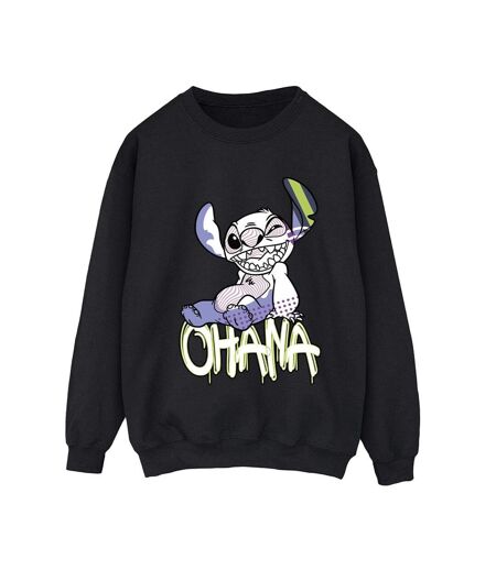 Disney - Sweat LILO AND STITCH OHANA GRAFFITI - Femme (Noir) - UTBI22894