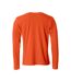 T-shirt basic homme orange sang Clique