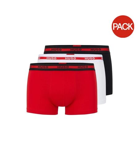 Lot De 3  Boxers Homme Rouge Hugo