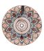 Lot de 6 Assiettes à Dessert Mandala 19cm Orange-1