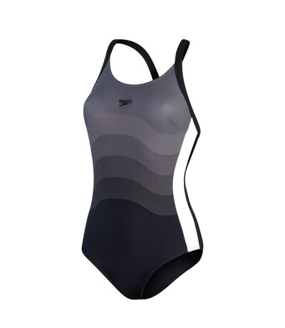 Maillot de bain 1 pièce entwine femme noir / blanc Speedo