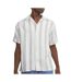 Chemisette rayures blanc/bleu homme jack & jones cabana - s-1