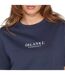 Womens/ladies Essentials Logo Boyfriend T-shirt Navy Blank Essentials-4