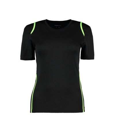 Gamegear Cooltex - T-shirt - Femme (Noir/Vert citron fluorescent) - UTBC428