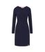 Womens/ladies Pocket Long-sleeved Dress Marine Lazy Jacks-2