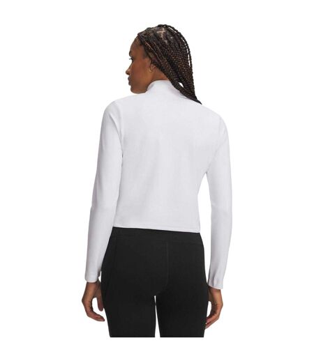 Womens/ladies Motion Half Zip Tracksuit Top White Under Armour