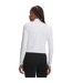 Womens/ladies Motion Half Zip Tracksuit Top White Under Armour-2