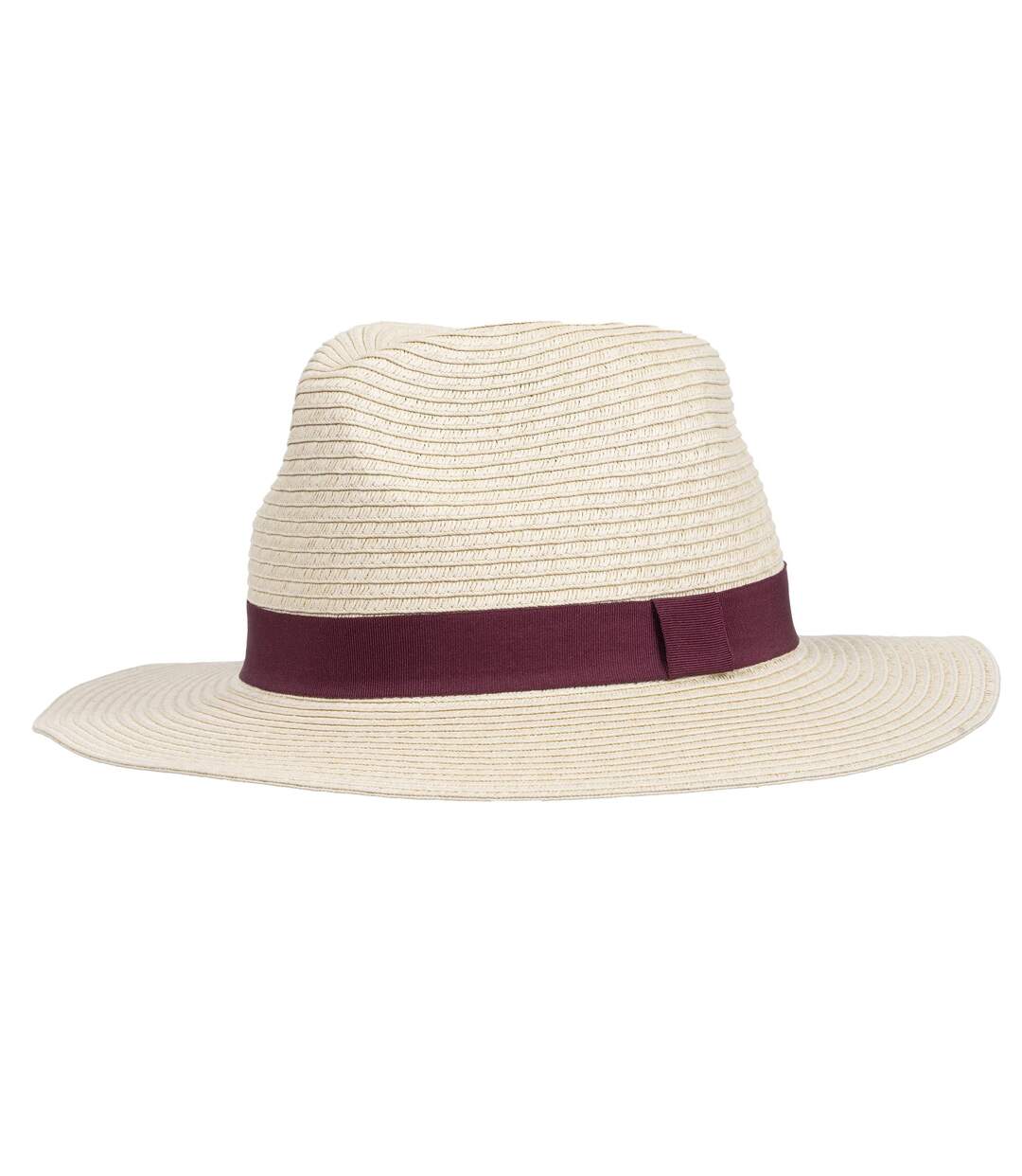 Isotoner Chapeau femme 100% papier de paille claire, ajustable à l'intérieur 52 à 58 cm-1