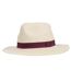 Isotoner Chapeau femme 100% papier de paille claire, ajustable à l'intérieur 52 à 58 cm-1