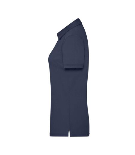 Polo Traditional Femme Bleu Marine Rouge Blanc James And Nicholson