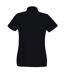 Womens/Ladies Fitted Short Sleeve Casual Polo Shirt (Jet Black) - UTBC3906