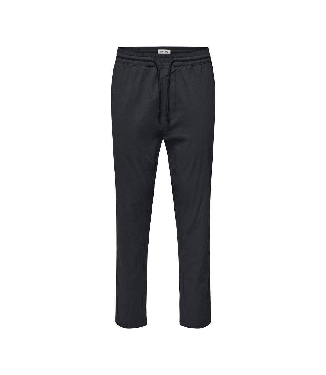 Pantalon fluide noir homme only & sons capri-1