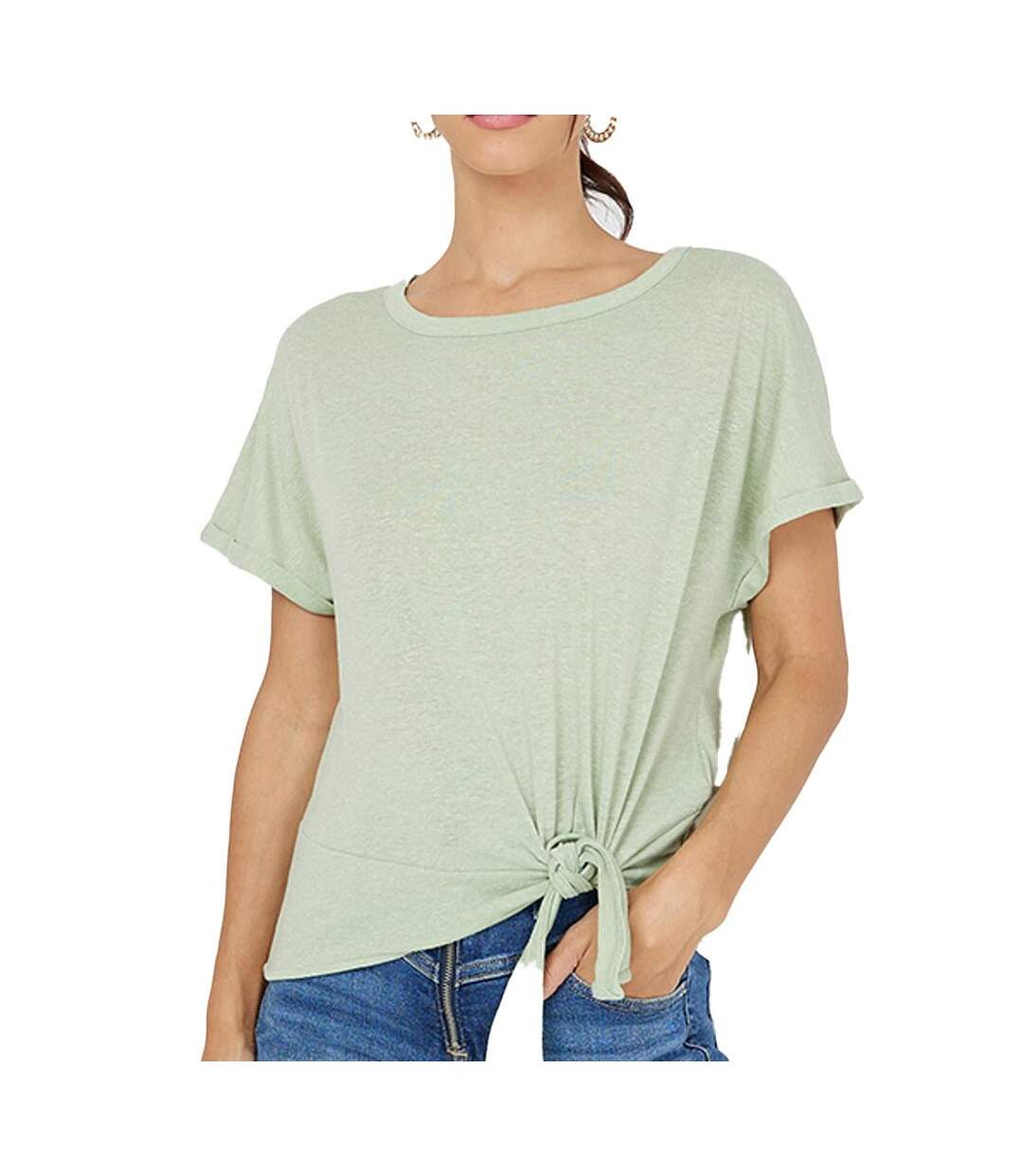 T-Shirt Vert Clair Femme Vero Moda Marijune - L