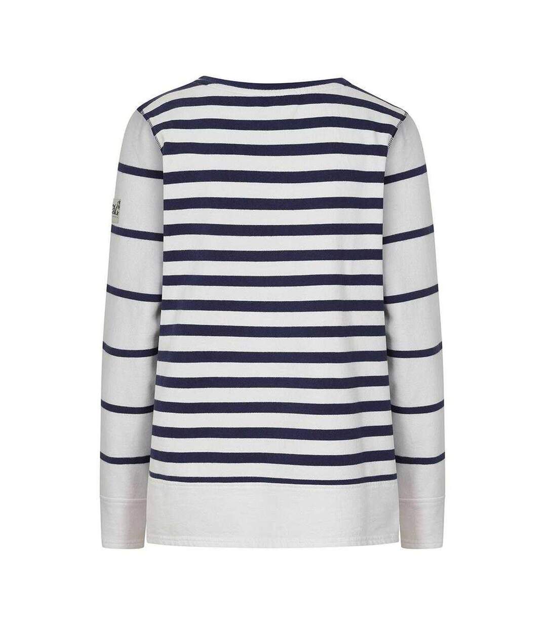 Sweat Motif/style À Rayures Femme Blanc Lazy Jacks-2