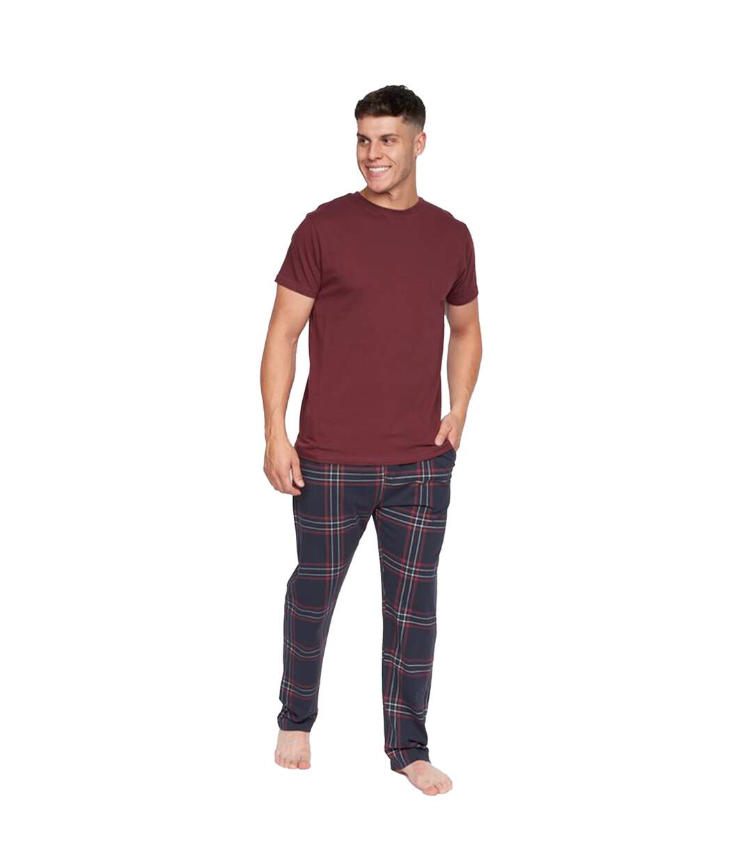 Men s Plus Size Pyjamas Burgundy Atlas For Men