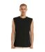 T-shirt Sans Manches Style Uni Homme Noir New Morning Studios-1