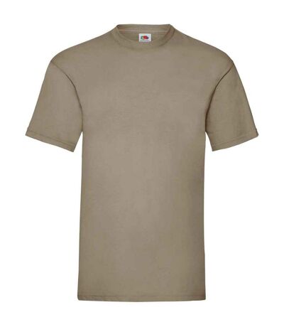 Mens valueweight t-shirt khaki Fruit of the Loom