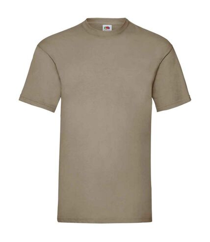 Mens valueweight t-shirt khaki Fruit of the Loom