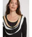 Pull court jacquard strassé col rond-5